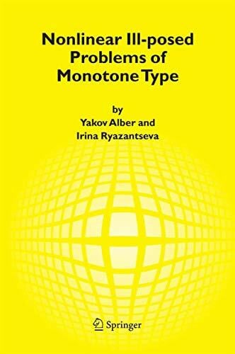 Ryazantseva, Irina Nonlinear Ill-posed Problems of Monotone Type