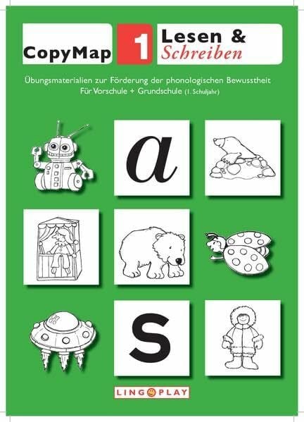 Gerwalin, Vera CopyMap 1: Übungsmaterialien zur Förderung der phonologischen Bewusstheit 1: Lesen & Schreiben - Für Vorschule und 1. Klasse