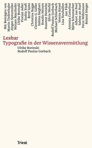 Schlierbach, Michael Lesbar: Typografie in der Wissensvermittlung