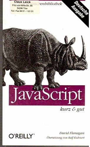 David Flanagan JavaScript - kurz & gut