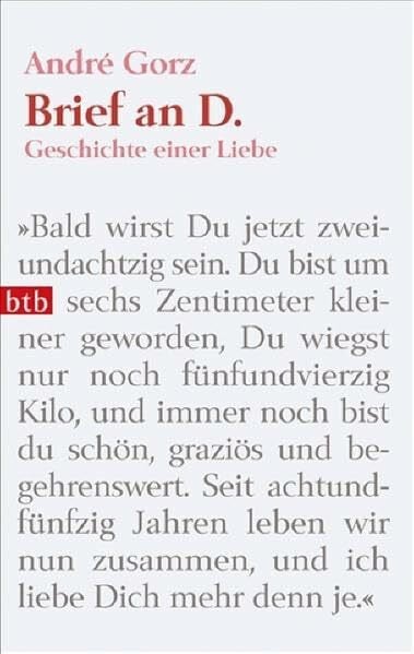 Eva Moldenhauer Brief an D.: Geschichte einer Liebe