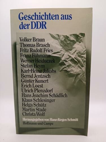 Schmitt Hans-Jürgen Hrsg. Geschichten aus der DDR