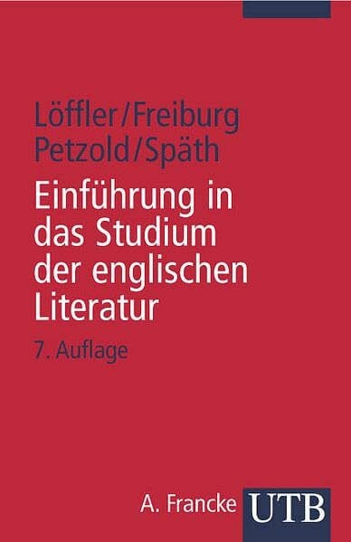 Späth, Eberhard Einführung in das Studium der englischen Literatur