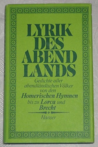Curt Hohoff Lyrik des Abendlandes