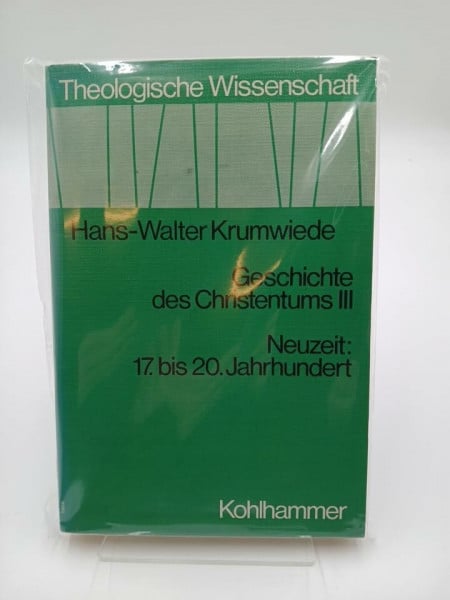 Krumwieder, Hans-Walter Geschichte des Christentums.