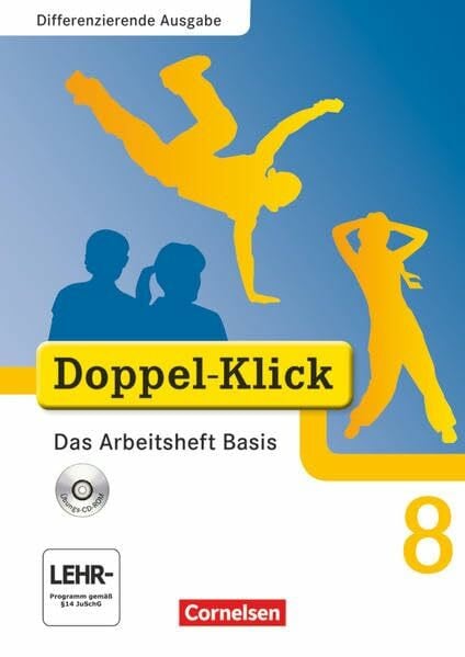 Matt, Elinor Doppel-Klick - Das Sprach- und Lesebuch - Differenzierende Ausgabe - 8. Schuljahr: Das Arbeitsheft Basis mit CD-ROM - Mit Lösungen