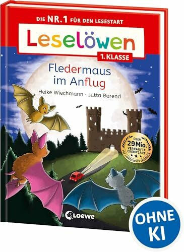 Wiechmann, Heike Leselöwen 1. Klasse - Fledermaus im Anflug: Die Nr. 1 für den Lesestart - Mit Leselernschrift ABeZeh - Erstlesebuch für Kinder ab 6 Jahren