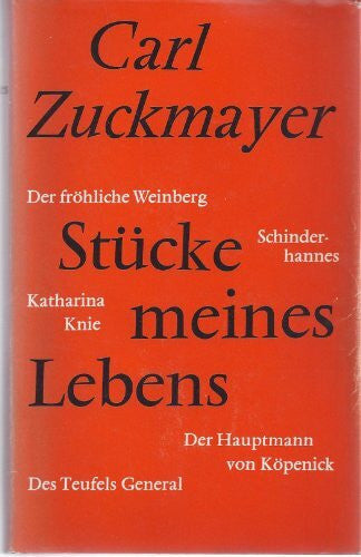 Zuckmayer, Carl (Verfasser) Stücke meines Lebens.