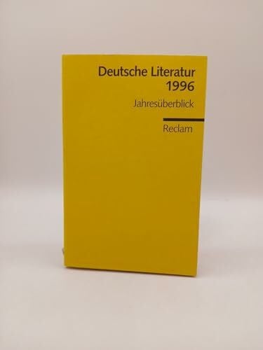 Hage, Volker Deutsche Literatur 1996