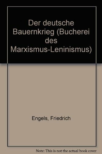 Engels, Friedrich Der deutsche Bauernkrieg