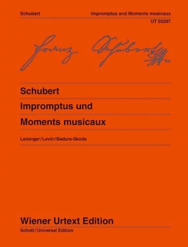 Schubert, Franz Impromptus und Moments Musicaux: Nach den Quellen hrsg. von Ulrich Leisinger, Hinweise zur Interpretation von Robert D. Levin, Fingersätze von Paul Badura-Skoda. Klavier. (Wiener Urtext Edition)