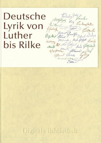 Deutsche Lyrik von Luther bis Rilke (PC+MAC)