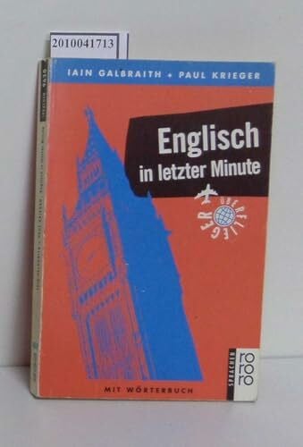 Krieger, Paul Englisch in letzter Minute (Sprachkurs für Überflieger)