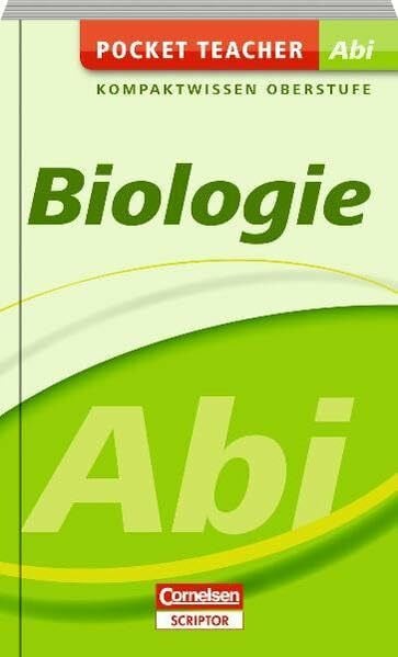 Kleesattel, Walter Pocket Teacher Abi Biologie: Kompaktwissen Oberstufe