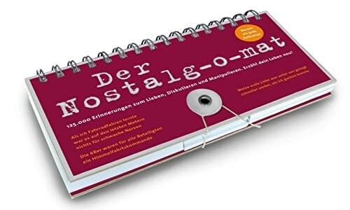 Rodust, Grischa Der MET00779 Nostalg-o-mat: 125 Erinnerungen zum Lieben, Diskutieren und Manipulieren. Erzähl dein Leben neu!