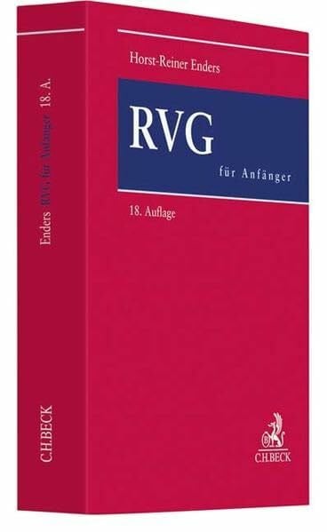 Enders, Horst-Reiner RVG für Anfänger