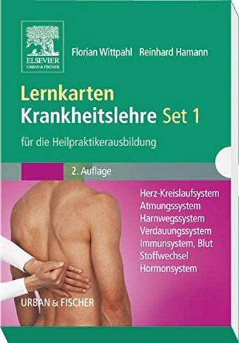 Hübner, Heike Lernkarten Krankheitslehre Set 1 für die Heilpraktikerausbildung: Herz-Kreislaufsystem, Atmungssystem, Harnwegssystem, Verdauungssystem, Immunsystem/Blut, Stoffwechsel, Hormonsystem