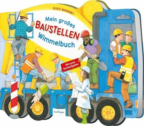Wandrey, Guido Mein großes Baustellen-Wimmelbuch: Wimmebilder mit Bagger, Kran und Betonmischer für kleine Entdecker
