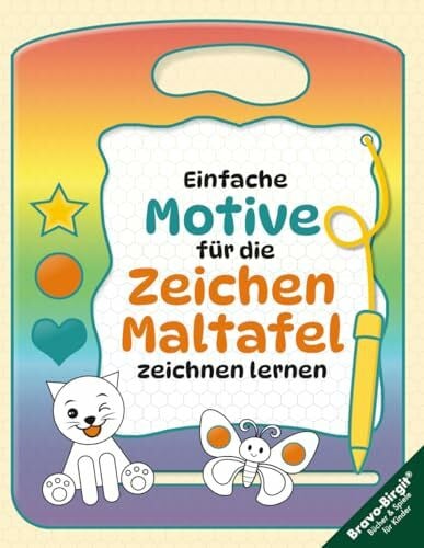 Bravo, Birgit Zeichnen und Malen lernen für Kinder ab 3 Jahren: Einfache Tiermotive für Zeichentafel und Malbrett mit Malspielen und Schritt-für-Schritt-Anleitung (Zeichnen lernen, Band 36)