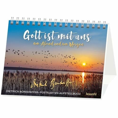 Bonhoeffer, Dietrich Gott ist mit uns am Abend und am Morgen: Postkarten-Aufstellbuch