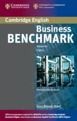Brookhart, Guy Business Benchmark Advanced Personal Study Book for Bec and Bulats: BEC and Bulats edition