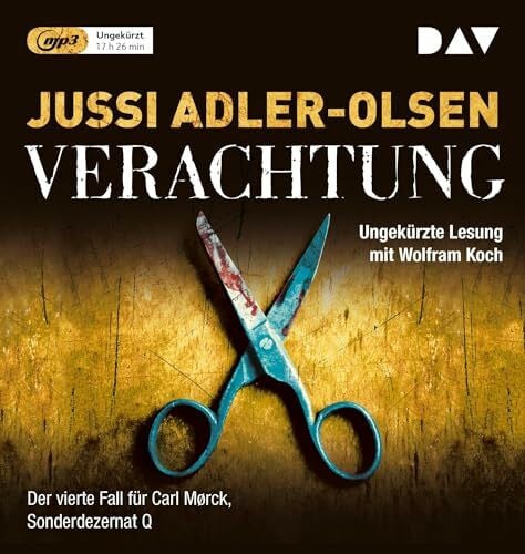 Thiess, Hannes Verachtung. Der vierte Fall für Carl Mørck, Sonderdezernat Q: Ungekürzte Lesung mit Wolfram Koch (2 mp3-CDs) (Carl-Mørck-Reihe)