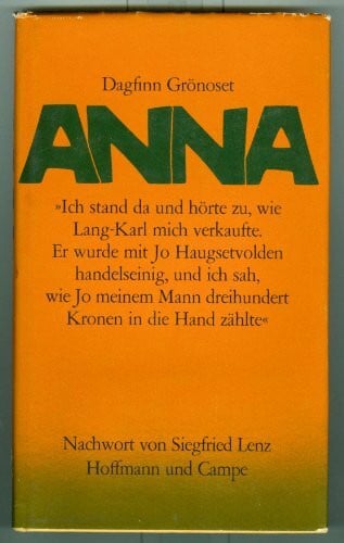 GRÖNOSET, DAGFINN. Anna