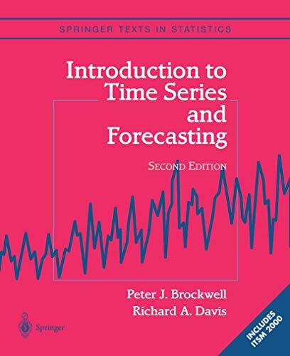 Davis, Richard A. Introduction to Time Series and Forecasting (Springer Texts in Statistics)