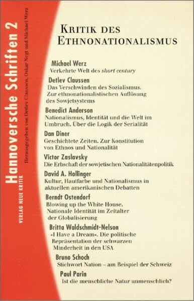 Zaslavsky, Victor Kritik des Ethnonationalismus (Hannoversche Schriften 2)