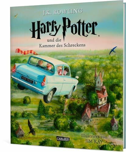 Kay, Jim Harry Potter und die Kammer des Schreckens (Schmuckausgabe Harry Potter 2): Vierfarbig illustrierte Ausgabe mit großformatigen Bildern und Lesebändchen – der Kinderbuch-Klassiker zum Vorlesen