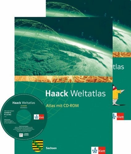 Scivos, Walter Haack Weltatlas. Ausgabe Sachsen Sekundarstufe I: Atlas mit CD-ROM und Arbeitsheft Kartenlesen Klasse 5-10