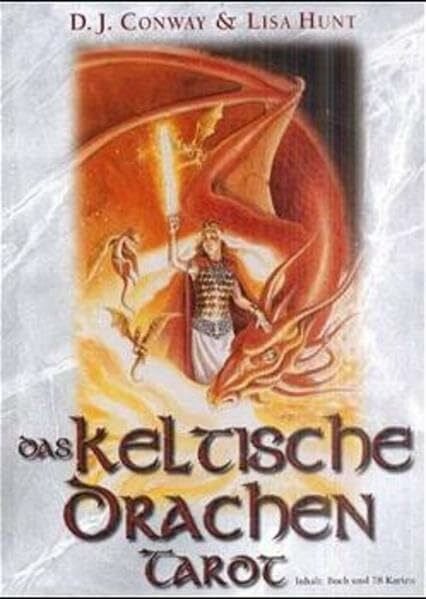 Susanne Reichert Tarotkarten, Das Keltische Drachen-Tarot, m. Anleitung: Tarot mit Feuer speienden Drachen
