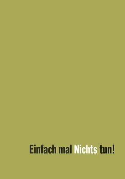 Sandra Janoff Einfach mal Nichts tun!