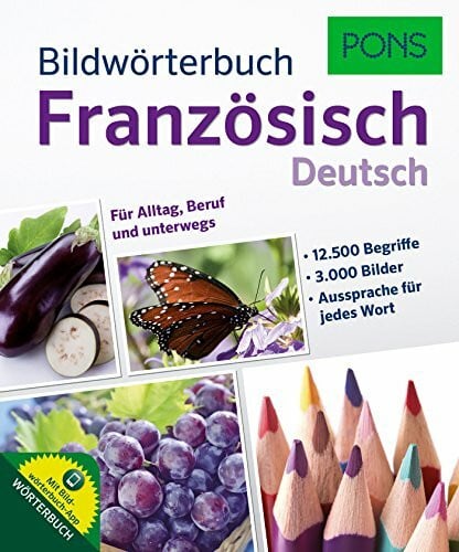 PONS Bildwörterbuch Französisch:12.500 Begriffe und Redewendungen in 3.000 topaktuellen Bildern für Alltag, Beruf und unterwegs.: Für Alltag, Beruf und unterwegs. Mit Bildwörterbuch-App