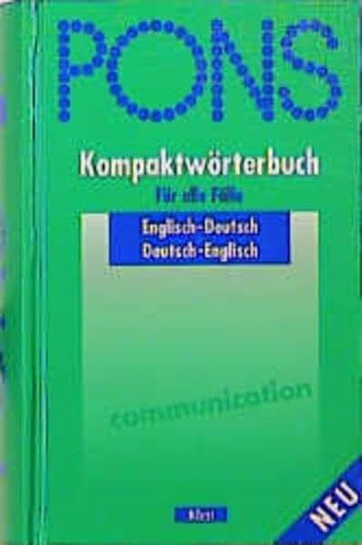 Erich Weis PONS Kompaktwörterbuch für alle Fälle: PONS Kompaktwörterbuch, Englisch
