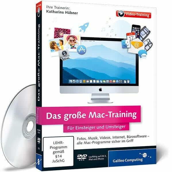 Hübner, Katharina Das große Mac-Training - Für Einsteiger und Umsteiger (PC+Mac)