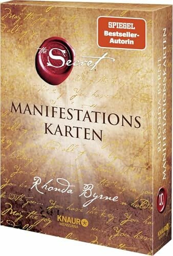 Byrne, Rhonda The Secret Manifestationskarten: Deutsche Erstausgabe – das Kartendeck zum Weltbestseller, 65 Karten mit Goldschnitt inkl. Anleitungsbuch