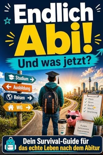 Niko Faber Endlich Abi! Und was jetzt?: Dein Survival-Guide für das echte Leben nach dem Abitur - Das ultimative Geschenk zum Schulabschluss