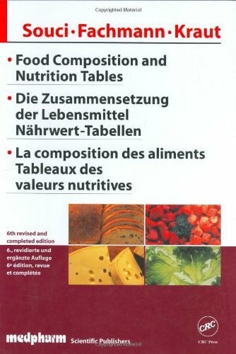 Kraut, Heinrich Food Composition and Nutrition Tables, Sixth Edition