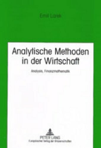 Hochschule Wismar Analytische Methoden in der Wirtschaft: Analysis, Finanzmathematik