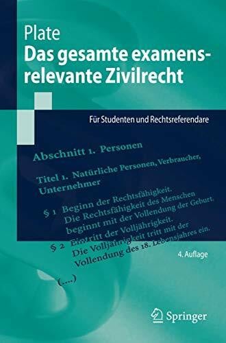 Otto, Mark-Oliver Das gesamte examensrelevante Zivilrecht: Für Studenten und Rechtsreferendare (Springer-Lehrbuch)