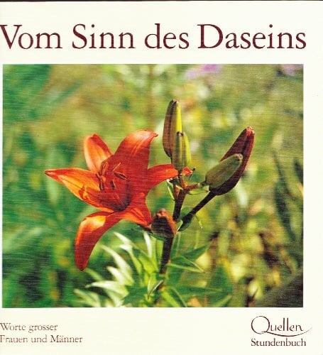 Hettinger, Eugen Vom Sinn des Daseins