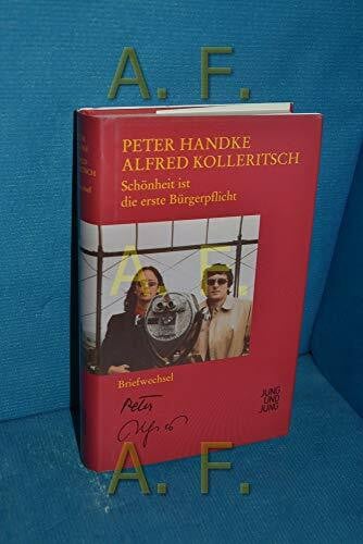 Kolleritsch Schönheit ist die erste Bürgerpflicht: Briefwechsel