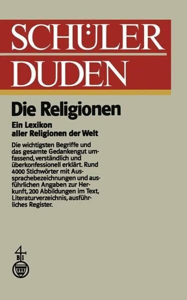Lanczkowski, Günter (Duden) Schülerduden, Die Religionen