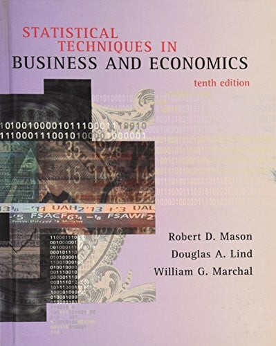 Marchal, William Statistical Techniques In Business And Economics