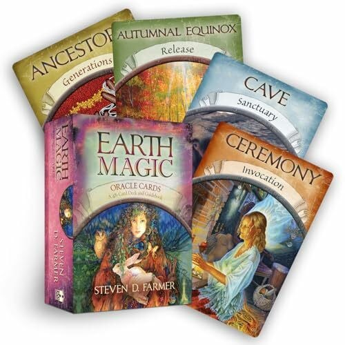 Farmer, Steven D. Earth Magic Oracle Cards: A 48-Card Deck and Guidebook