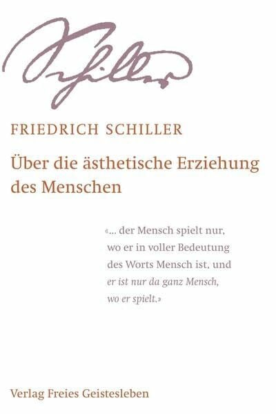 Heinz Zimmermann Über die ästhetische Erziehung des Menschen in einer Reihe von Briefen