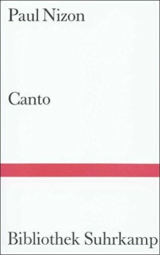 Nizon, Paul Canto (Bibliothek Suhrkamp)