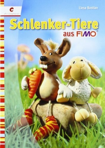 Bastian, Liesa Schlenkertiere aus Fimo
