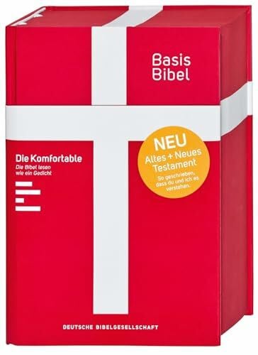 Deutsche Bibelgesellschaft BasisBibel. Die Komfortable. Rot: Altes und Neues Testament. Komfortables Schriftbild (Sinn-Zeilenfall)